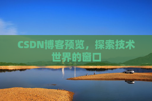 CSDN博客预览,探索技术世界的窗口